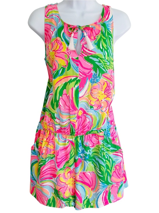 Lilly Pulitzer Pants - LILLY PULITZER So A-Peeling Tybee Romper Tropical Sleeveless Medium